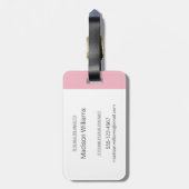 Daisy Motif Bagagelabel (Achterkant verticaal)