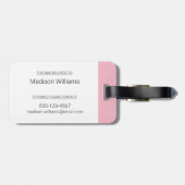 Daisy Motif Bagagelabel (Achterkant horizontaal)