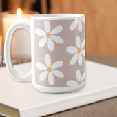 Daisy mug, Retro Flower Mug Koffiemok