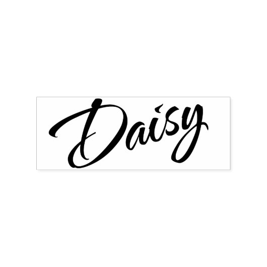 Daisy Name Cursive Font Rubberstempel (Afrduk)