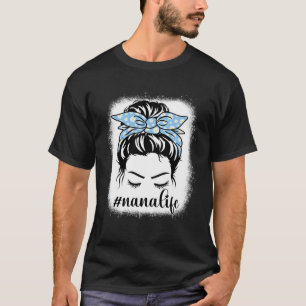 Daisy Nana Life Rommelige Haar Knot Bleekt Moeder T-shirt