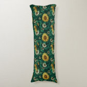 Daisy Nature Interieur Decor Boho Bank Lichaamskussen (Voorkant Verticaal)