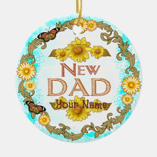 Daisy New Dad ornament (Voorkant)