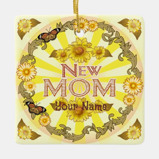 Daisy New Mom ornament (Voorkant)