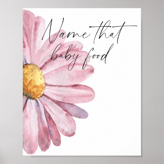 Daisy - noem dat baby food poster (Voorkant)