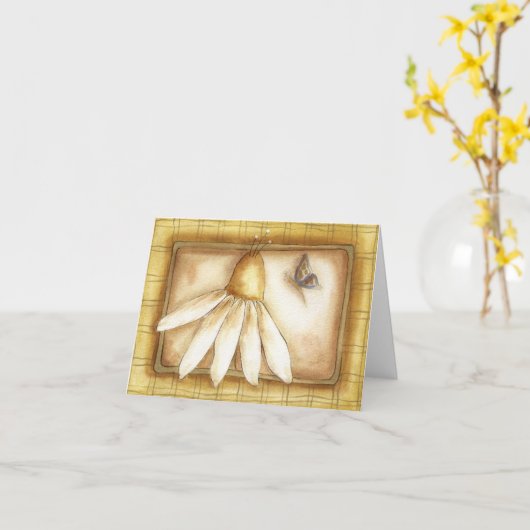 Daisy - Nota Kaart (Gele Bloem)