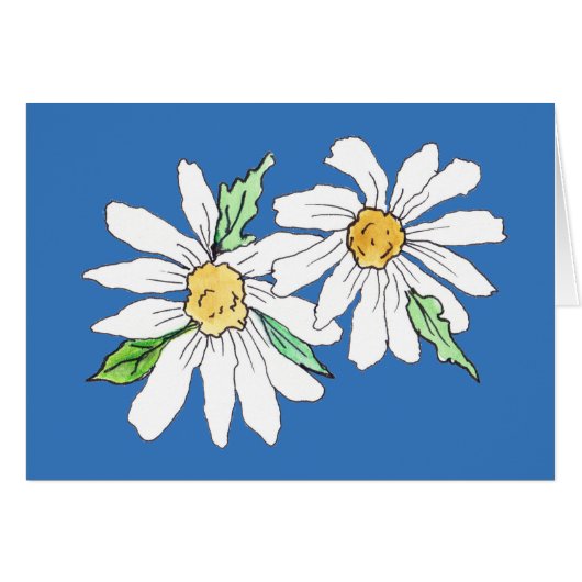 Daisy Note Card (Voorkant Horizontaal)