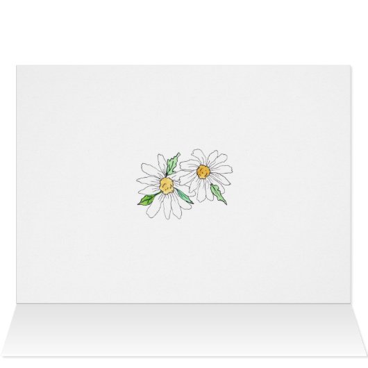 Daisy Note Card (Binnen Horizontaal (Boven))