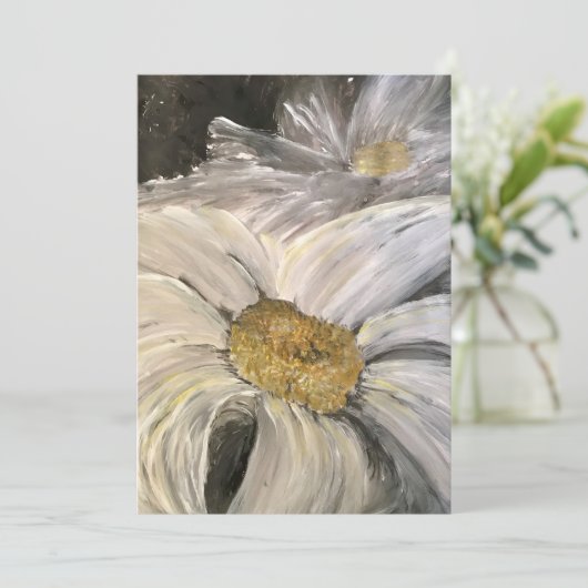 Daisy Note Card Bedankkaart (Staand voorkant)