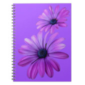 Daisy Notebook Paarse Daisy Journals cadeautjes Notitieboek (Voorkant)
