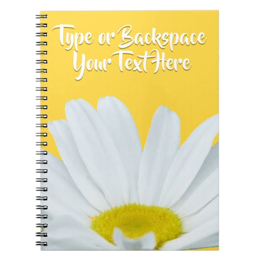 Daisy Notitieboek Personalized Daisy Flower Journa (Voorkant)