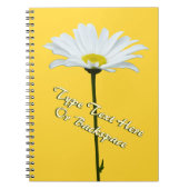 Daisy Notitieboek Personalized Daisy Flower Notiti (Voorkant)
