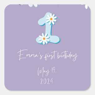Daisy Nummer 1 Verjaardag Stickers