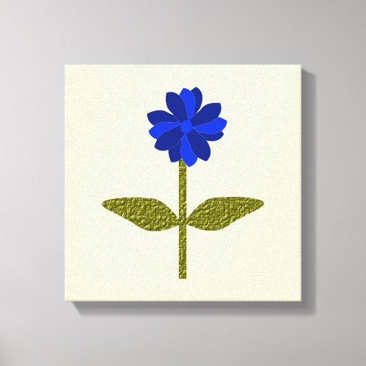Daisy Ocean Blauwe Canvasprint Canvas Afdruk (Voorkant)