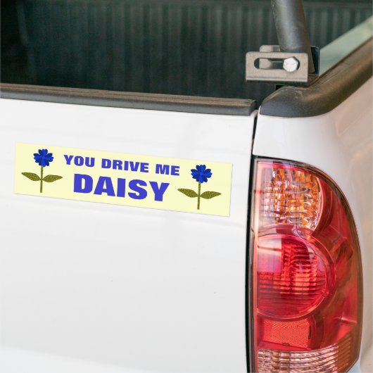 Daisy Ocean Blue Bumpersticker (Op Truck)