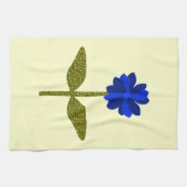 Daisy Ocean Blue Kitchen Towel Theedoek (Horizontaal)