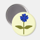 Daisy Ocean Blue Magnet (Voorkant / Achterkant)