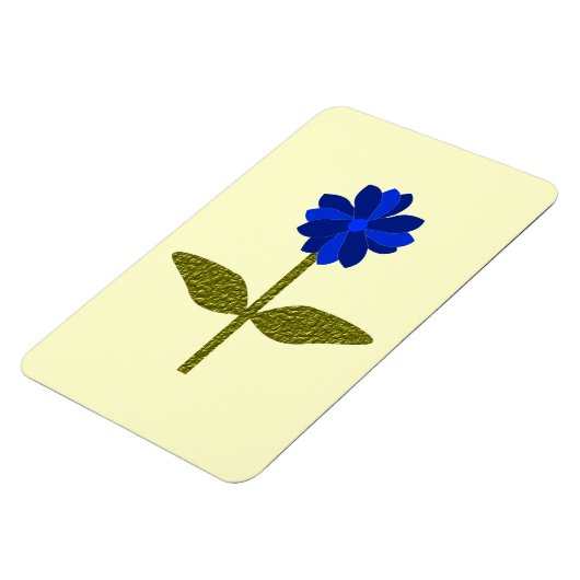 Daisy Ocean Blue Premium Magnet Magneet (Linkerzijde)