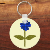 Daisy Ocean Blue Sleutelhanger (Voorkant)