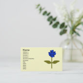 Daisy Ocean Blue Visitekaartje (Staand voorkant)