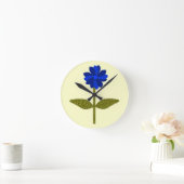 Daisy Ocean Blue Wall Clock Ronde Klok (Huis)