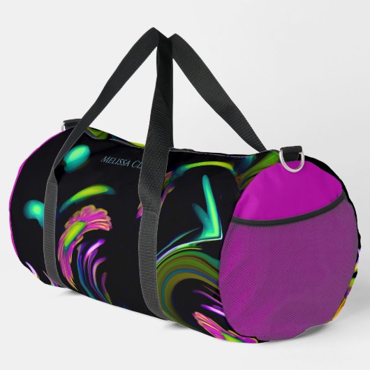 Daisy Oerwoud (Grote Hot Pink) Duffle Bag Plunjezak (Rechterhoek)