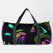 Daisy Oerwoud (Grote Hot Pink) Duffle Bag Plunjezak (Achterkant)