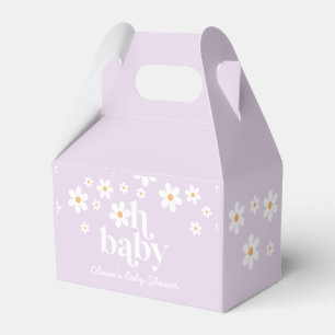 Daisy Oh Baby Retro Baby Shower Cadeau Doos Bedankdoosjes