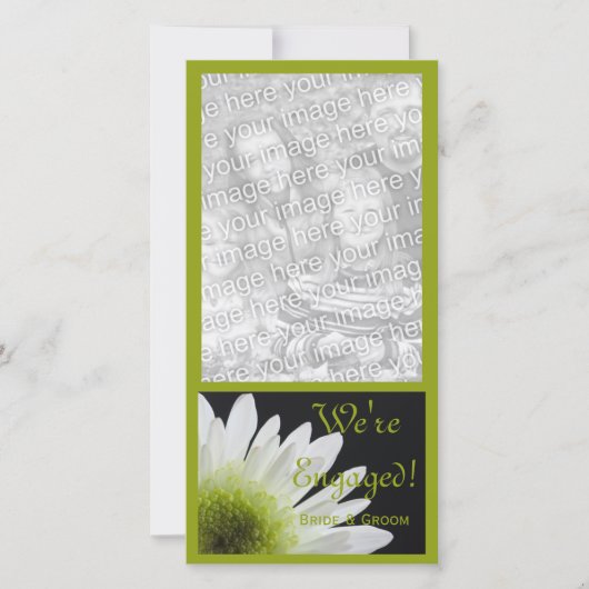 Daisy on Black Marriage Verloving Announement Aankondiging (Voorkant)