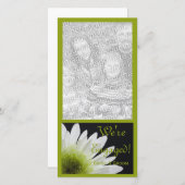 Daisy on Black Marriage Verloving Announement Aankondiging (Voorkant / Achterkant)