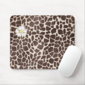 Daisy on Giraffe Print Muismat (Met muis)