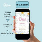 Daisy One 1e 2e 3e 4e 5e Bloemverjaardag Kaart