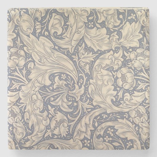 "Daisy"-ontwerp (textiel) Stenen Onderzetter (Voorkant)