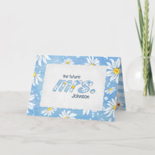 Daisy ontwerp voor bruidsuitnodiging kaart