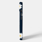 Daisy op blauw patroon Case-Mate iPhone case (Achterkant / Links)