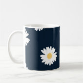 Daisy op blauw patroon koffiemok (Links)