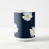 Daisy op blauw patroon koffiemok (Center)