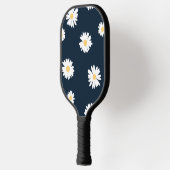 Daisy op blauw patroon pickleball paddle (Links)