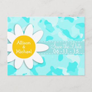 Daisy op Celeste Camo; Camouflage Aankondigingskaart