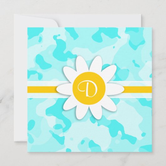 Daisy op Celeste Camo; Camouflage Kaart (Achterkant)