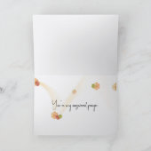 Daisy op een klein meisje bedankt kaart (Binnen)