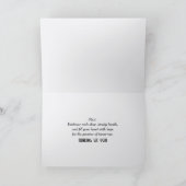 Daisy op een klein meisje met Inspirerend quote Kaart (Binnen)