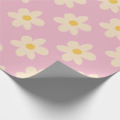 Daisy op roze inpakpapier (Hoek)