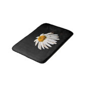 Daisy op zwarte achtergrond badmat (Gekanteld)