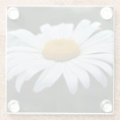 Daisy - Opschieten Glazen Onderzetter (Achterkant)