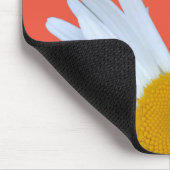 Daisy Oranje Elegant White Script Muismat (Hoek)