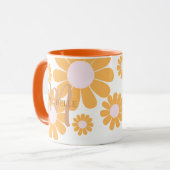 Daisy Oranje Monogram Mok (Voorkant links)