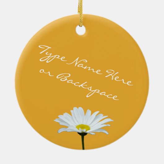 Daisy Ornament Flower Kerstdecoration (Achterkant)