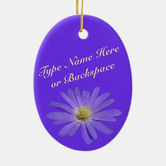 Daisy Ornament Flower Kerstdecoration (Achterkant)