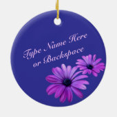 Daisy Ornament Flower Kerstdecoration (Achterkant)